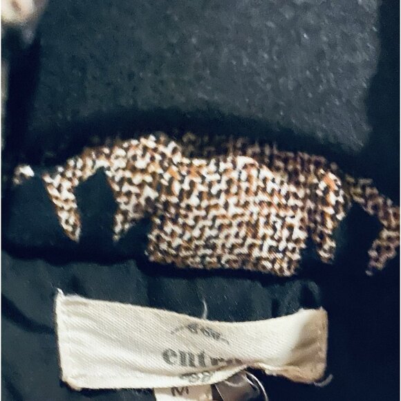 Entro Vest Womens Medium Black Aztec Quilted Southwestern Full Zip Western Boho - Picture 4 of 6